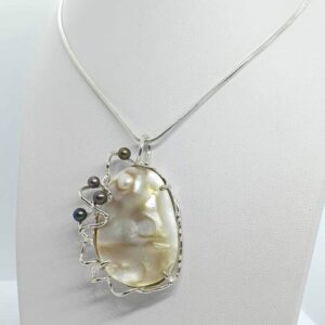 Collana Madre Perla in Argento